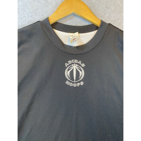 Vintage Adidas Mens Small Basketball Jersey‎ Black White Reversible Climalite - Picture 2 of 16